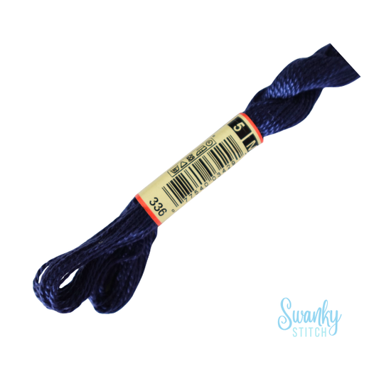DMC 5 Pearl Cotton 336 Indigo Blue