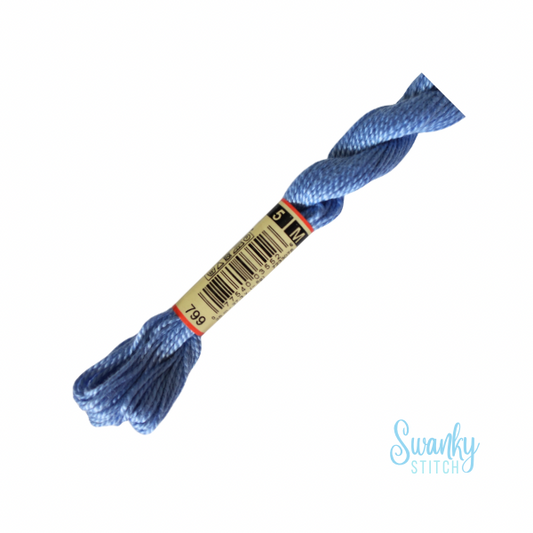DMC 5 Pearl Cotton 799 Horizon Blue