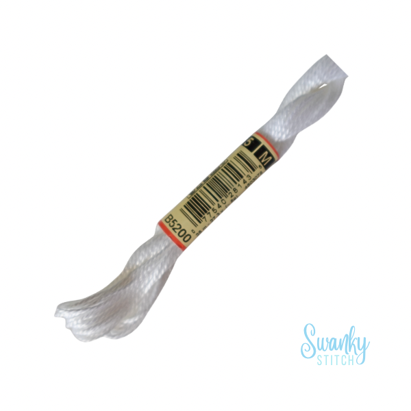 DMC 5 Pearl Cotton B5200 White Light