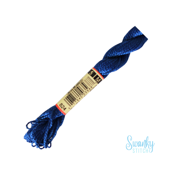 DMC 5 Pearl Cotton 824 Marine Blue