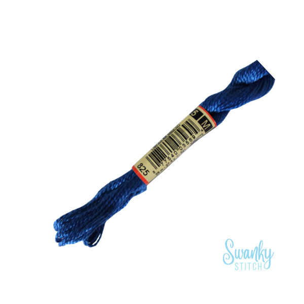 DMC 5 Pearl Cotton 825 Gentian Blue