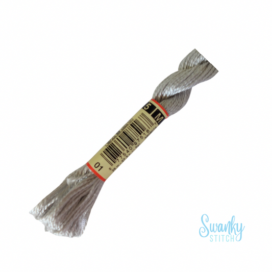 DMC 5 Pearl Cotton 01 White Tin