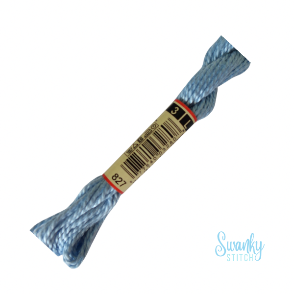 DMC 3 Pearl Cotton 827 Forget-Me-Knot
