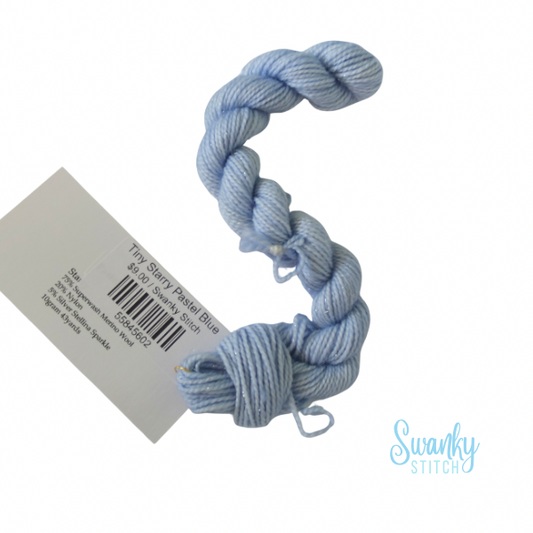 Tiny Starry Pastel Blue