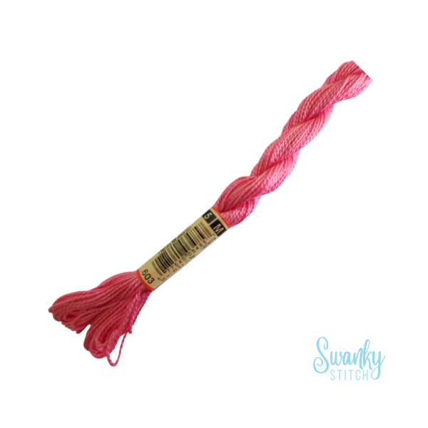 DMC 5 Pearl Cotton 603 Macaroon Pink