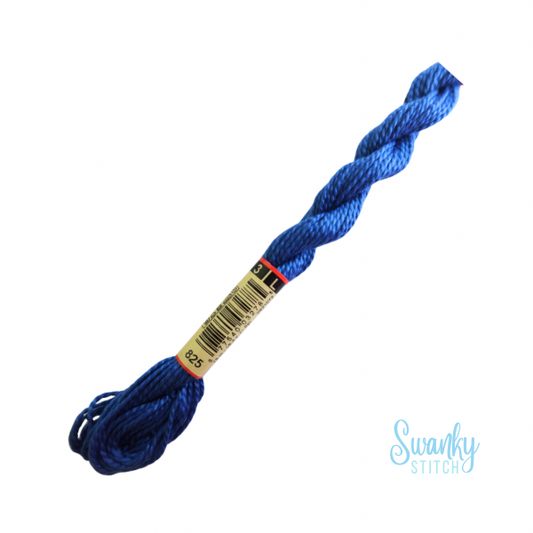 DMC 3 Pearl Cotton 825 Gentian Blue