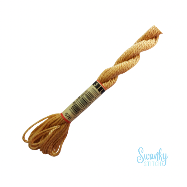 DMC 3 Pearl Cotton 676 Savannah