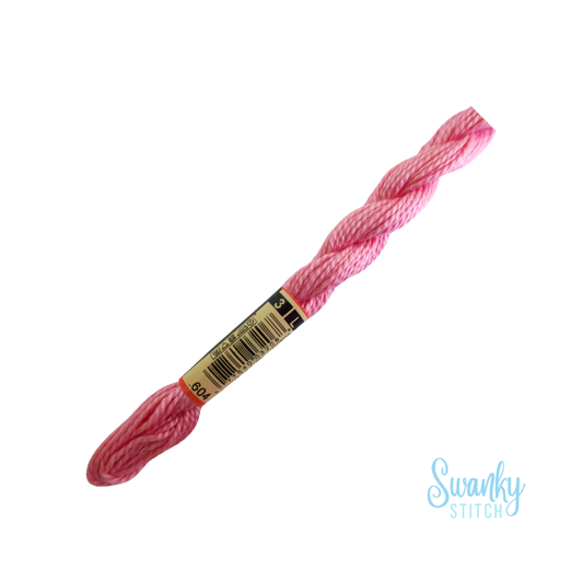 DMC 3 Pearl Cotton 604 Pink Hyacinth