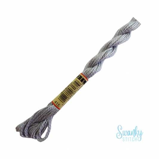 DMC 3 Pearl Cotton 415 Chrome