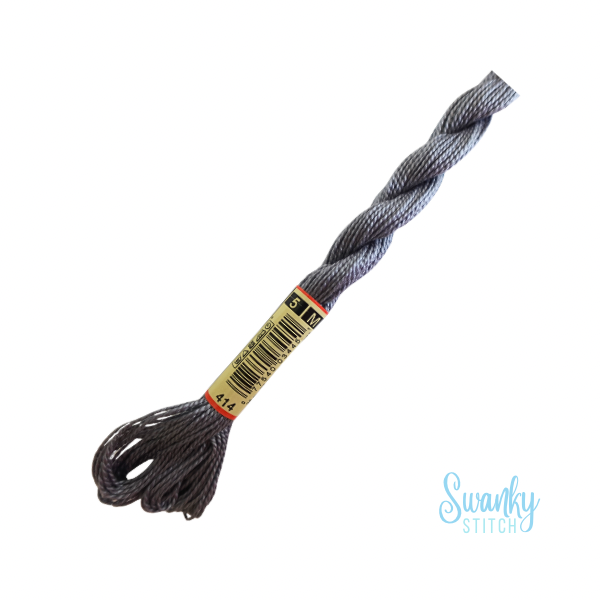 DMC 5 Pearl Cotton 414 Lead