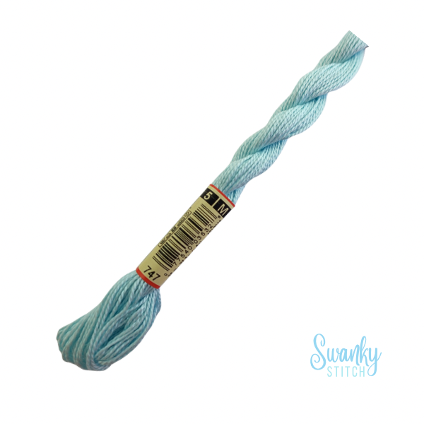 DMC 5 Pearl Cotton 747 Blue Sea Mist
