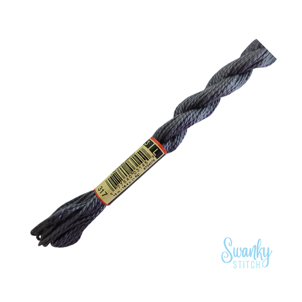 DMC 3 Pearl Cotton 317 Steel