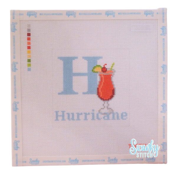 H for Hurricane Needlepoint Canvas