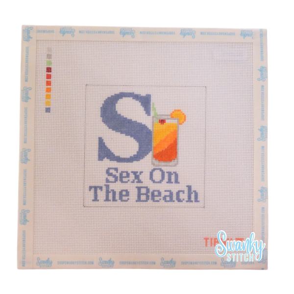 S for Sex on the Beach Needlepoint Canvas