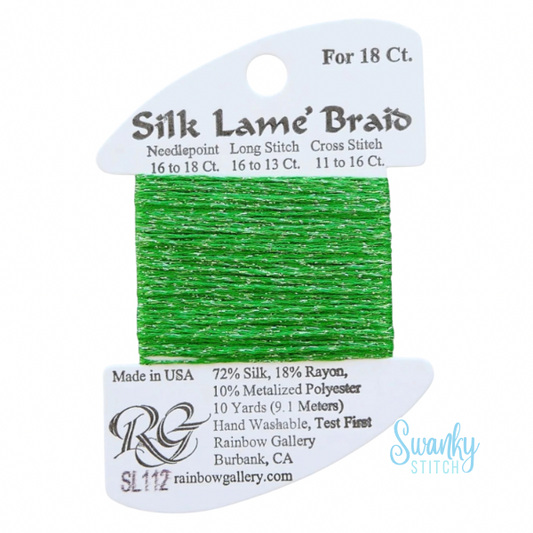 Silk Lamé Braid 18 SL112 Spring Green