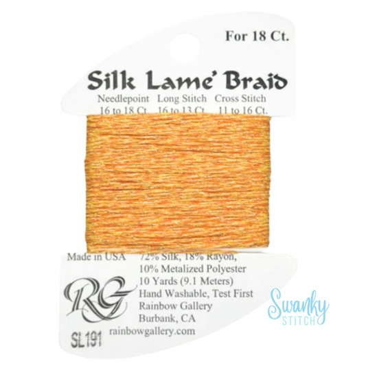 Silk Lamé Braid 18 SL191 Goldenrod