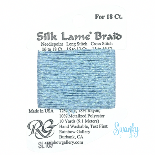 Silk Lamé Braid 18 SL169 Blue Bell