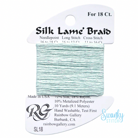 Silk Lamé Braid 18 SL18 Surf Blue