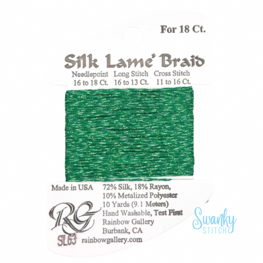 Silk Lamé Braid 18 SL63 Emerald