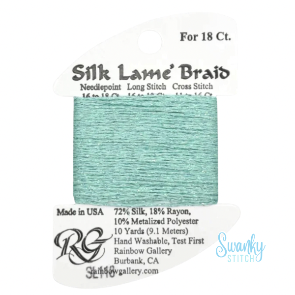 Silk Lamé Braid 18 SL118 Sea Spray