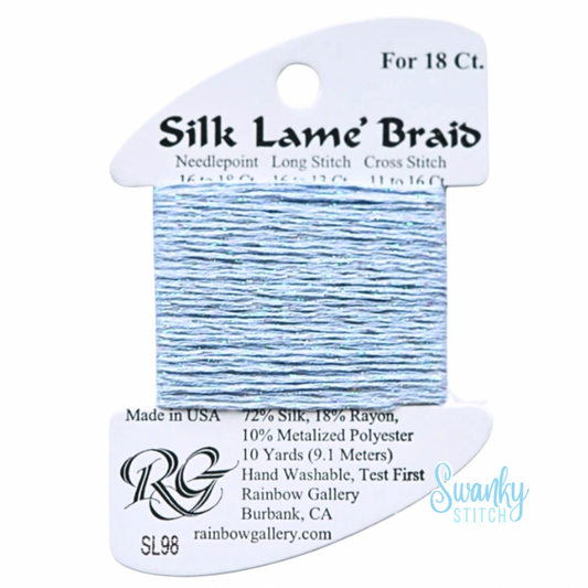 Silk Lamé Braid 18 SL98 Pale Antique Blue