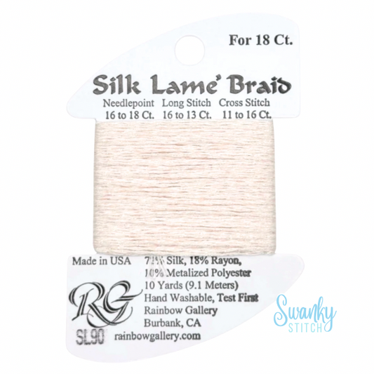 Silk Lamé Braid 18 SL90 Barely Pink