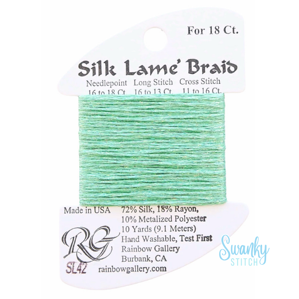 Silk Lamé Braid 18 SL42 Mint