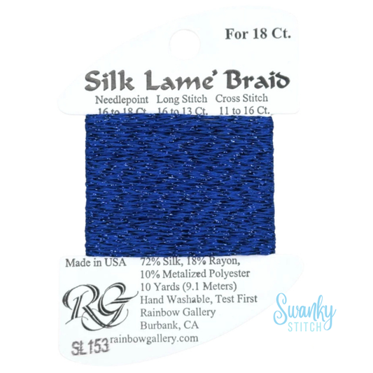 Silk Lamé Braid 18 SL153 Classic Blue 2