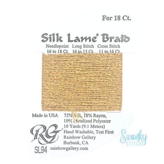 Silk Lamé Braid 18 SL94 True Gold