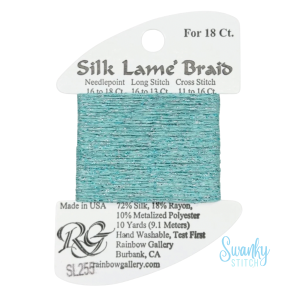 Silk Lamé Braid 18 SL255 Seaglass