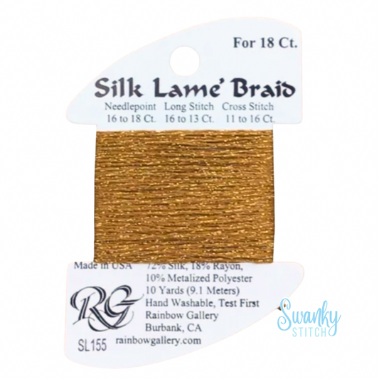 Silk Lamé Braid 18 SL155 Harvest Gold