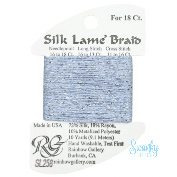 Silk Lamé Braid 18 SL258 Gentle Gray