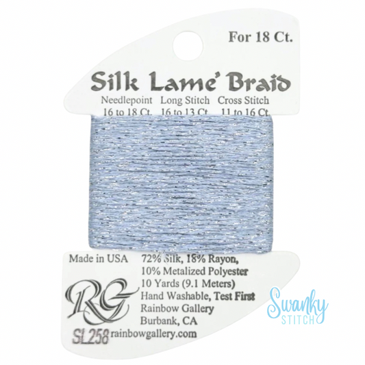 Silk Lamé Braid 18 SL258 Gentle Gray