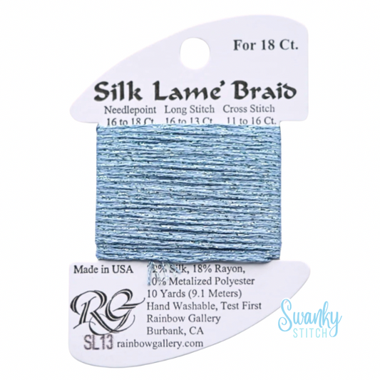 Silk Lamé Braid 18 SL13 Sky Blue