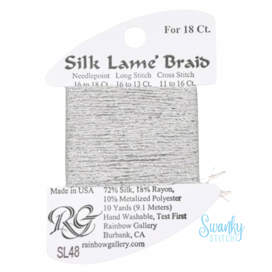 Silk Lamé Braid 18 SL48 Silver