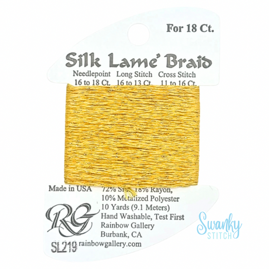 Silk Lamé Braid 18 SL219 Sunset Gold