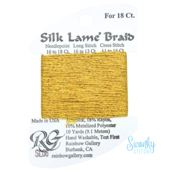 Silk Lamé Braid 18 SL06 Gold