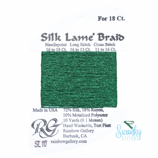 Silk Lamé Braid 18 SL10 Green