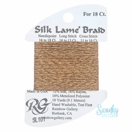 Silk Lamé Braid 18 SL101 Honey Bronze