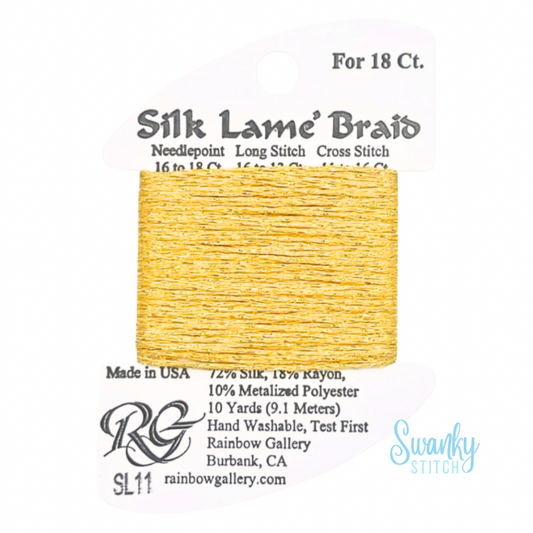 Silk Lamé Braid 18 SL11 Yellow