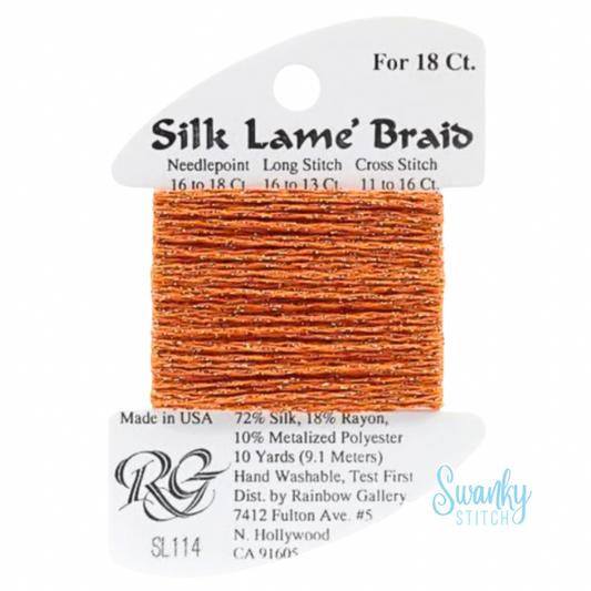 Silk Lamé Braid 18 SL114 Lite Pumpkin