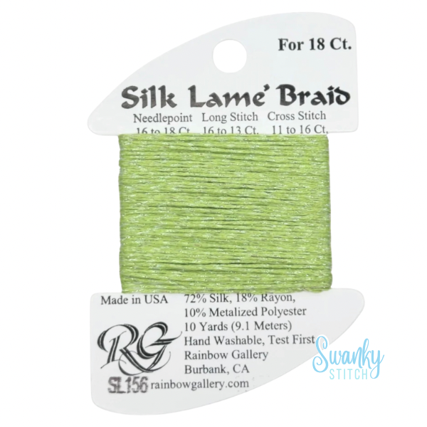 Silk Lamé Braid 18 SL156 Kiwi
