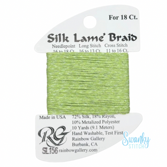 Silk Lamé Braid 18 SL156 Kiwi