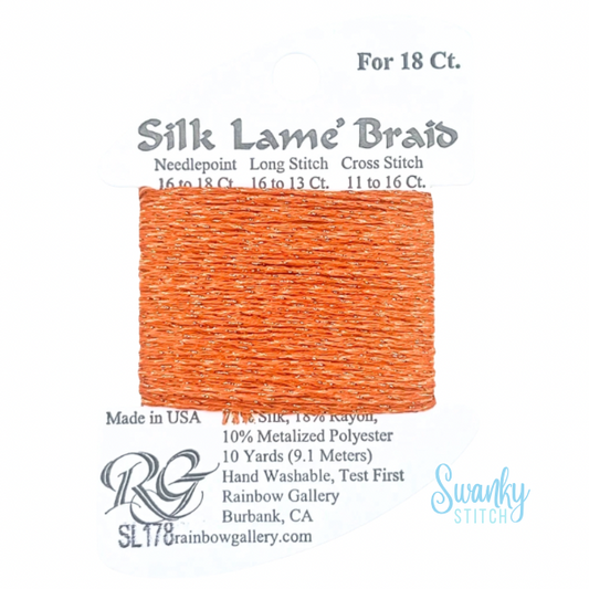 Silk Lamé Braid 18 SL178 Persimmon