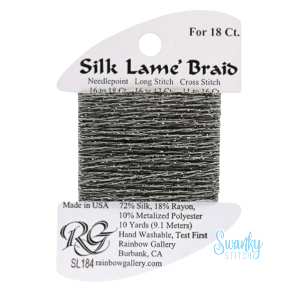Silk Lamé Braid 18 SL184 Pavement
