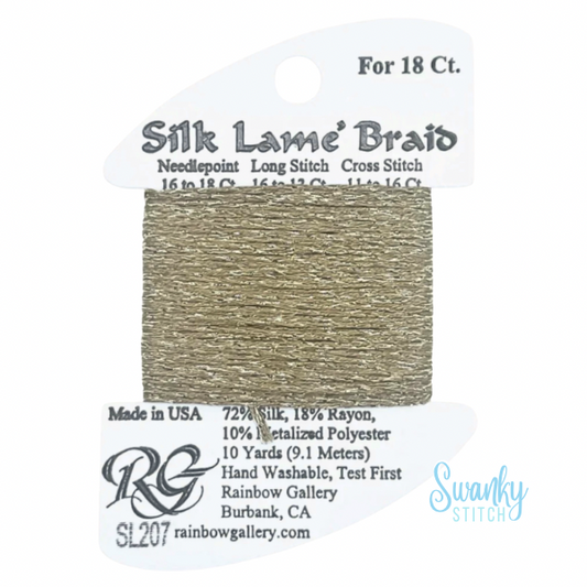 Silk Lamé Braid 18 SL207 Prairie Dust