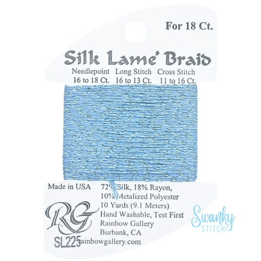 Silk Lamé Braid 18 SL225 Forever Blue