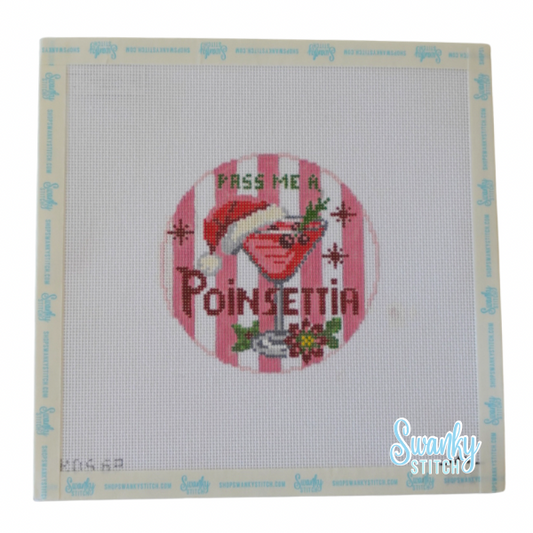 Happier Hour Coaster- Poinsetta