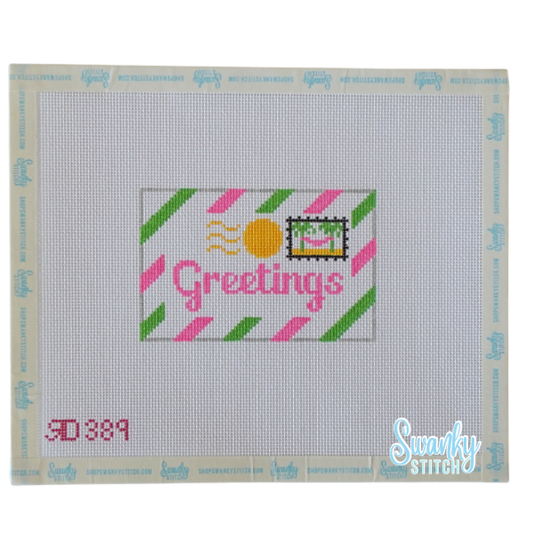 Pink & Green Greetings Passport 18M