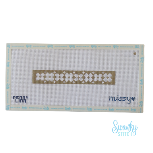 Key Fob Checkered Rose Neutrals